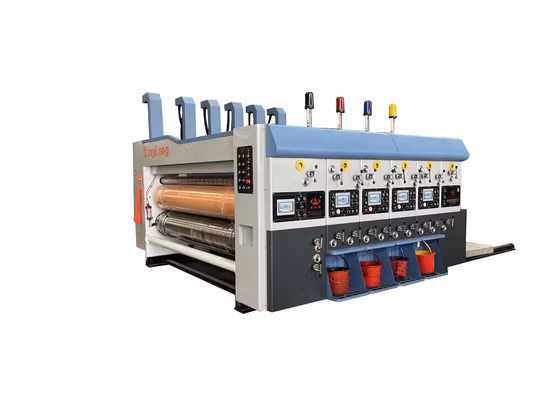 Corrugated Carton Box Making Flexo Four Colors Printing Machine
