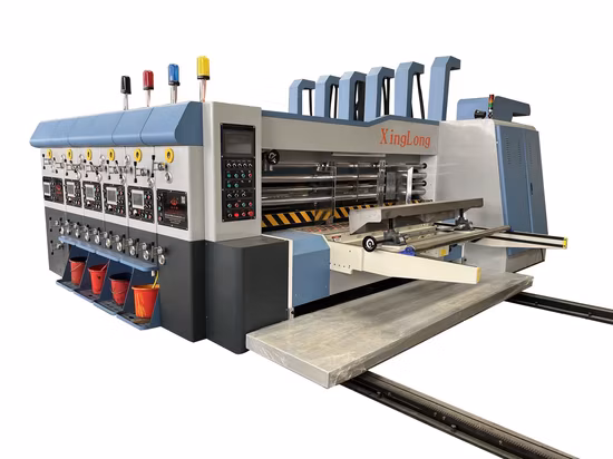 Corrugated Carton Box Making Flexo Four Colors Printing Machine