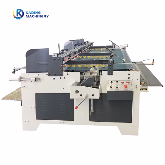 Press Type Semi Auto Corrugated Box Folder Gluer Carton Box Making Folding Gluing Machine